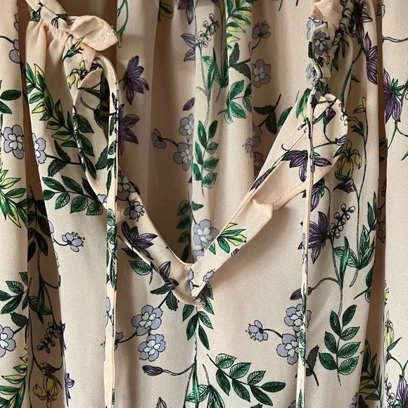 Liz Claiborne Floral Blouse - Pink and Green - Picture 4 of 7